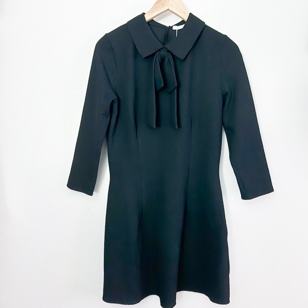 Zara Little Black Dress with Bow Detail S